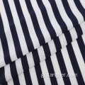 Μαύρο Λευκό Stripe Hoodie Γαλλικό Terry ύφασμα